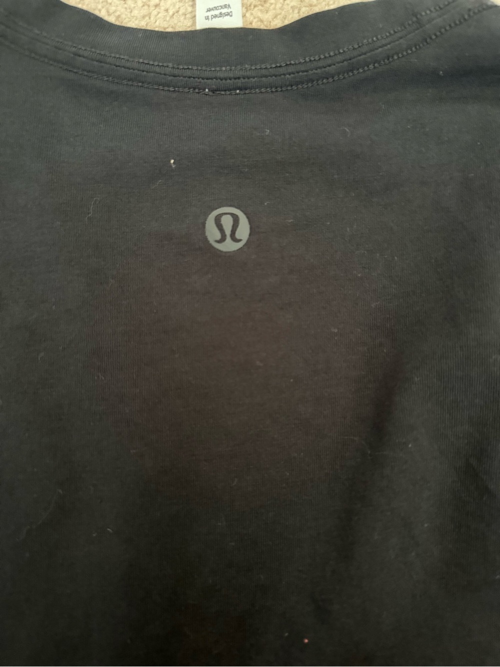 Lululemon black pima cotton long sleeve- size 2 - Picture 4 of 4